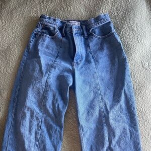 Abercrombie High Rise 90s Relaxed Jean Vertical Splice